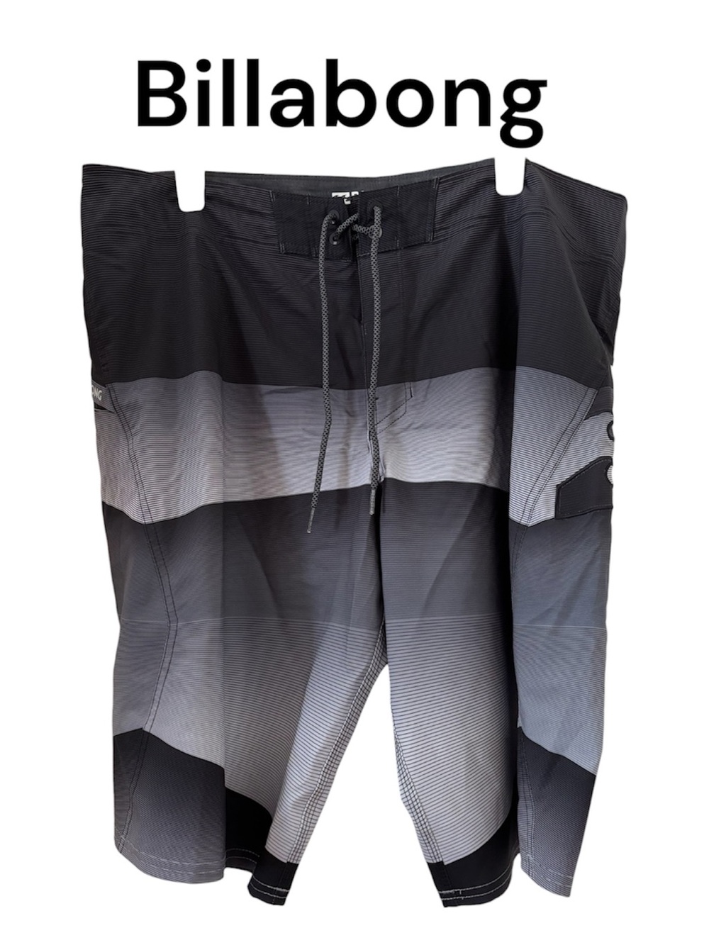 Billabong Men’s Black & Gray Fade Boardshorts